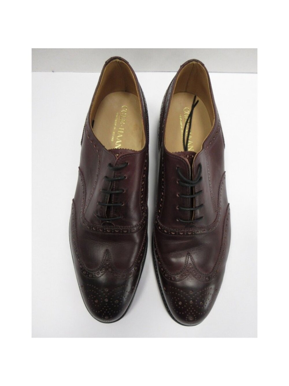 VTG Cole Haan Dress Shoes 11.5 Red Oxford Leather Wingtip Benchmade